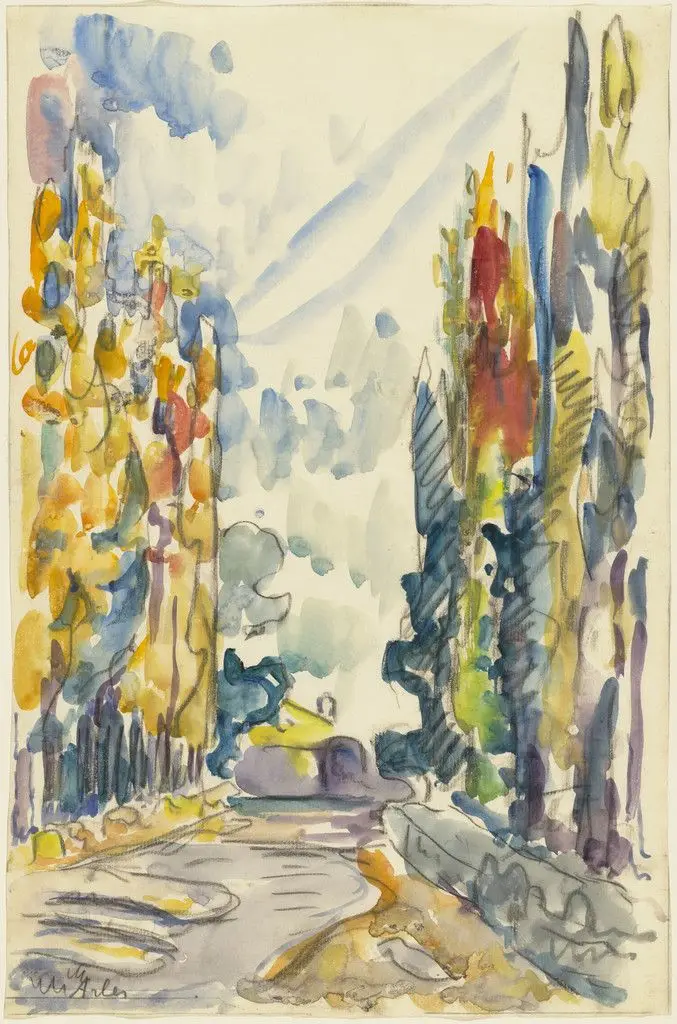 Les Alyscamps, Arles by Paul Signac