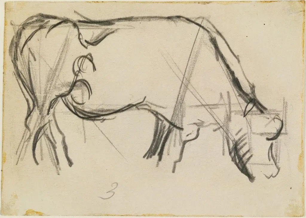 Study for Composition (The Cow) by Theo van Doesburg