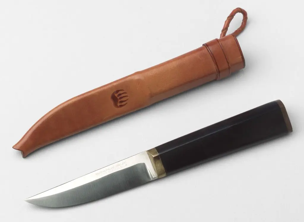 Puukko Knife and Sheath by Tapio Wirkkala