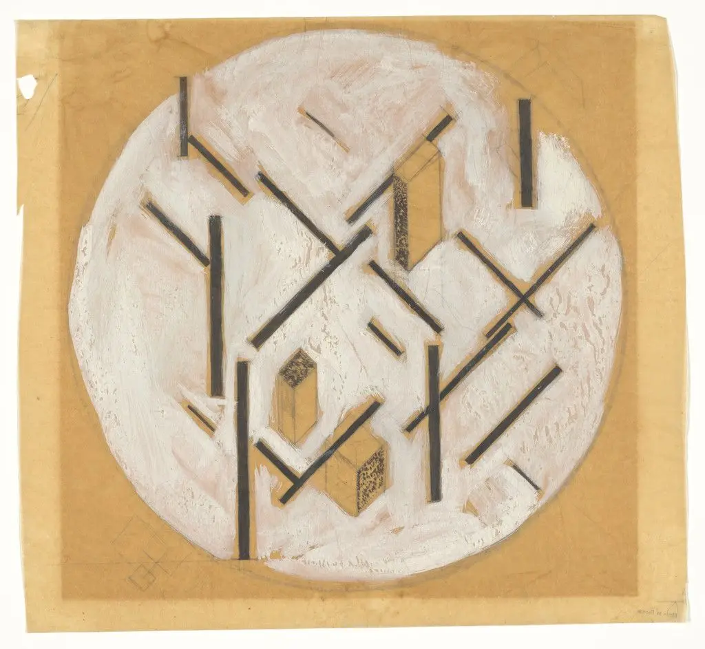 Contra-construction in a Circle by Theo van Doesburg