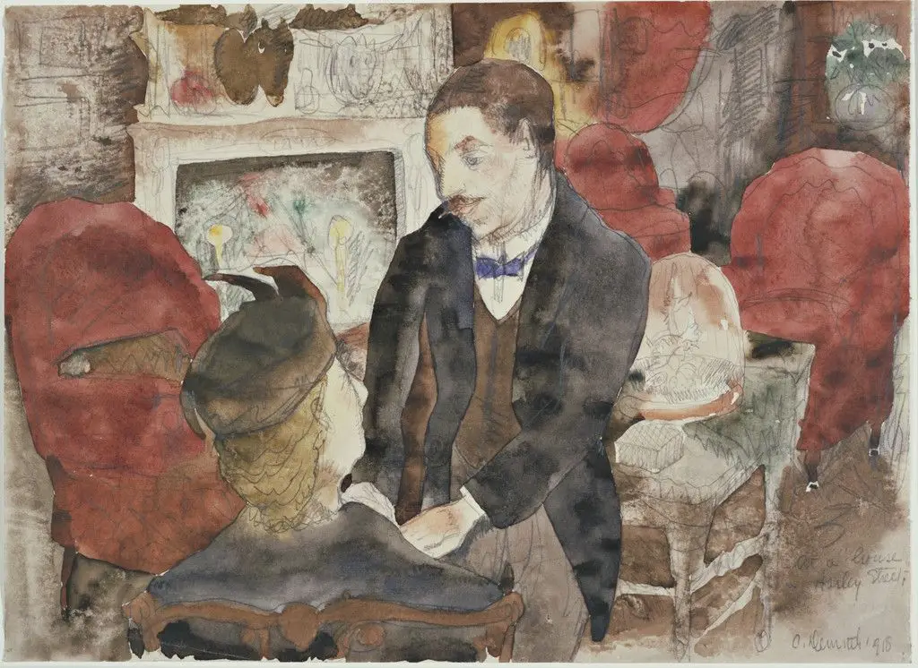 At a House in Harley Street by Charles Demuth