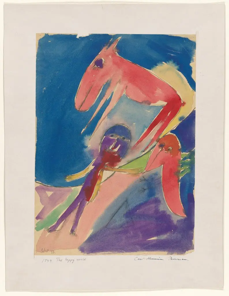 The Happy World by Carl-Henning Pedersen