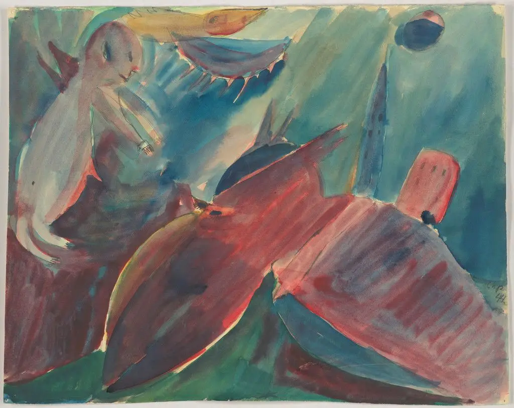 Winged Man by Carl-Henning Pedersen