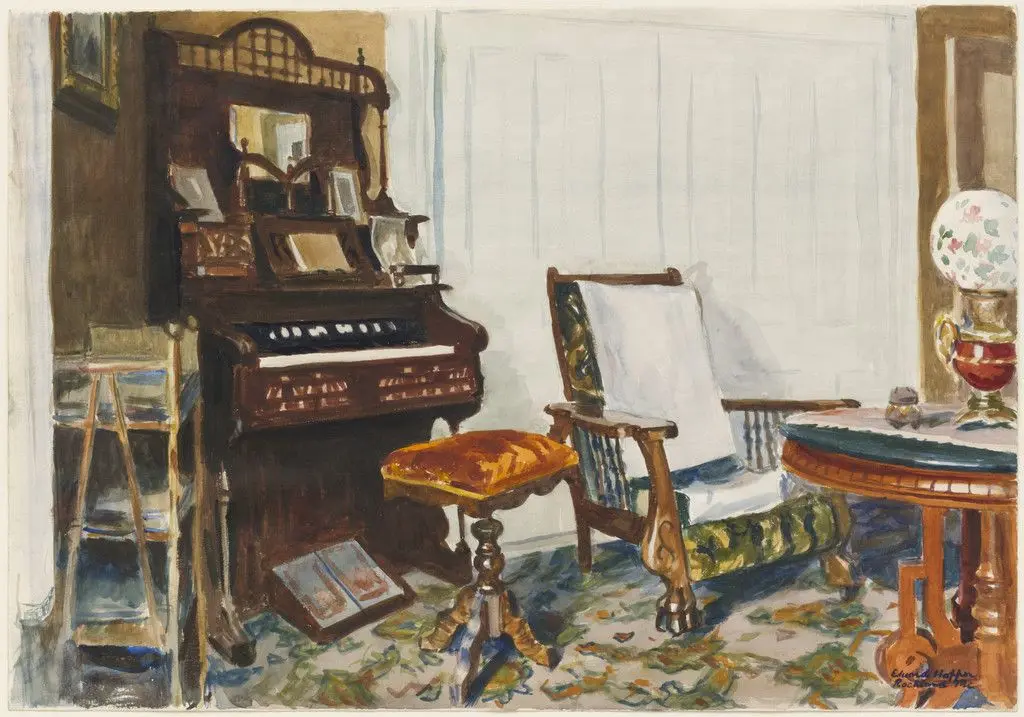 Mrs. Acorn's Parlor by Edward Hopper