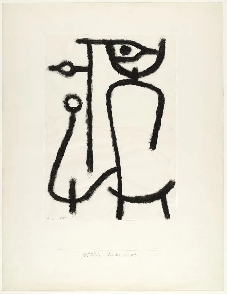 Lady Apart (Dame abseits) by Paul Klee