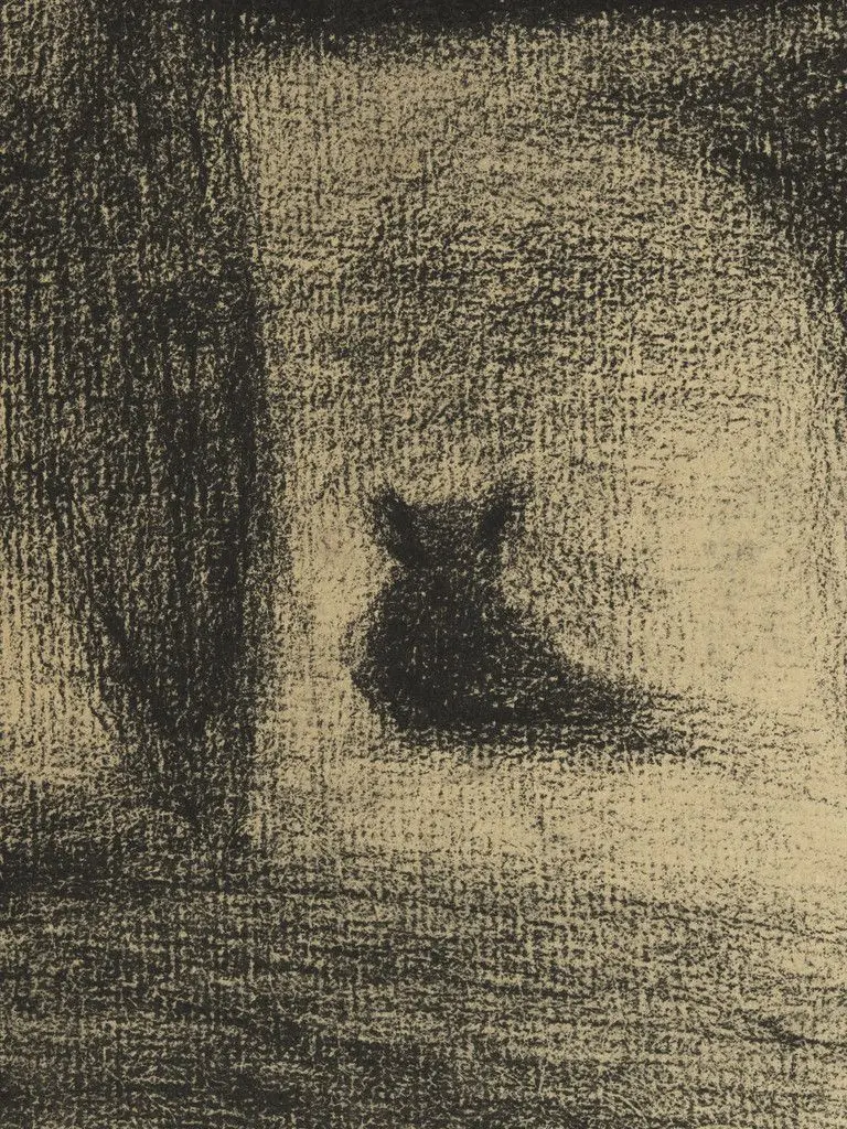 Carriage and Dog (La Carriole et le chien) by Georges-Pierre Seurat