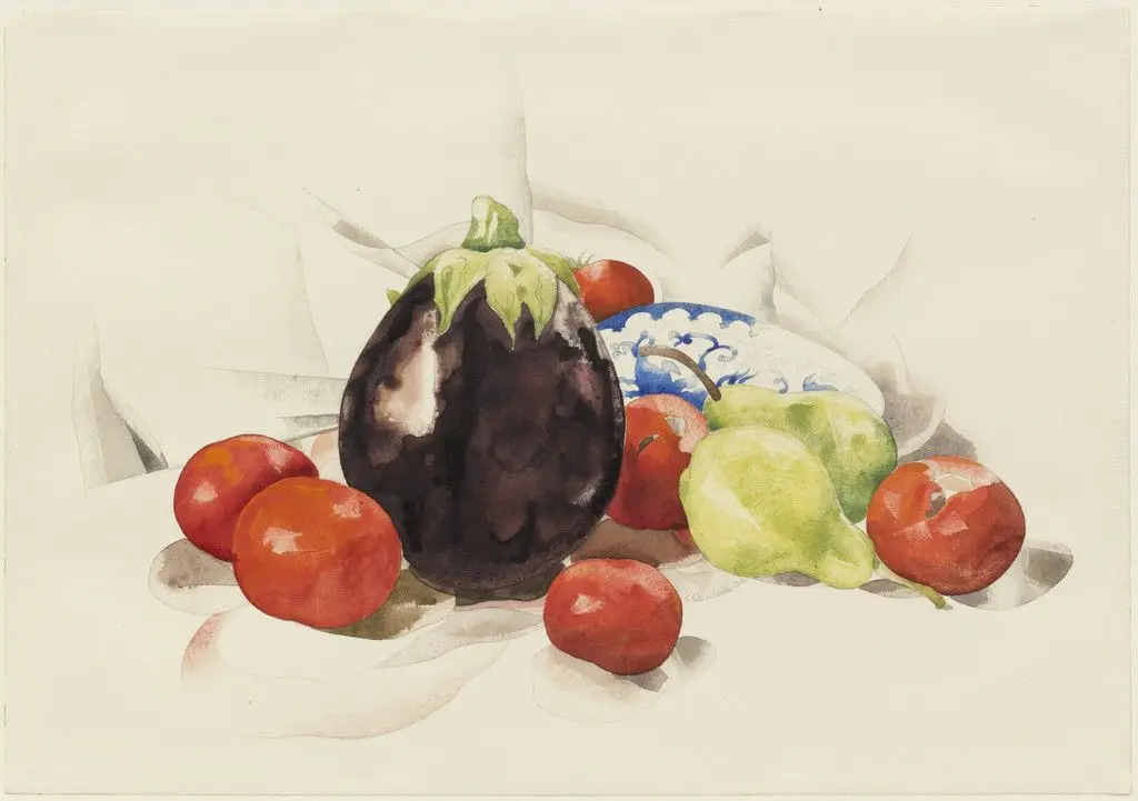 Eggplant and Tomatoes by Charles Demuth