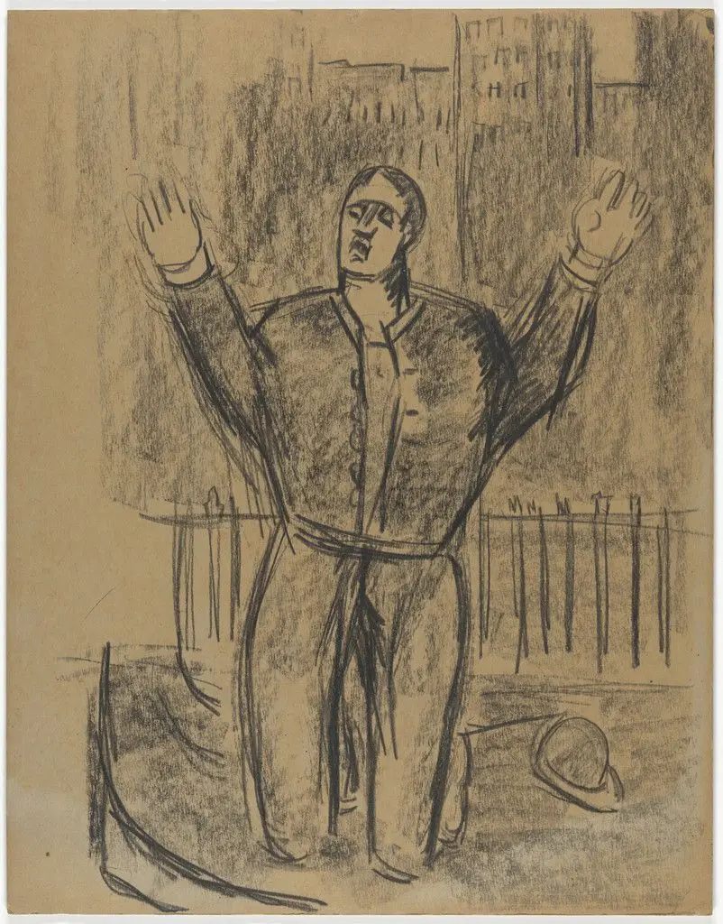 Study for Prayer on Park Avenue by Marsden Hartley