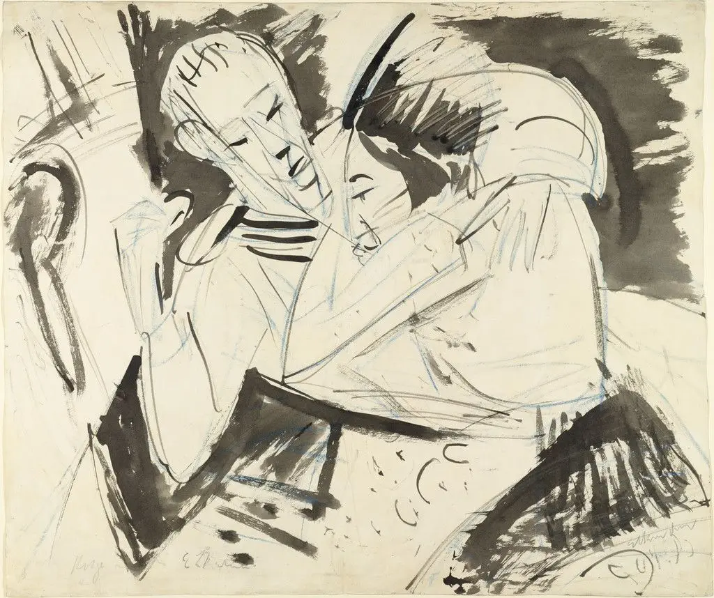 Sailor Saying Goodbye (Matrose sich verabschiedend) by Ernst Ludwig Kirchner