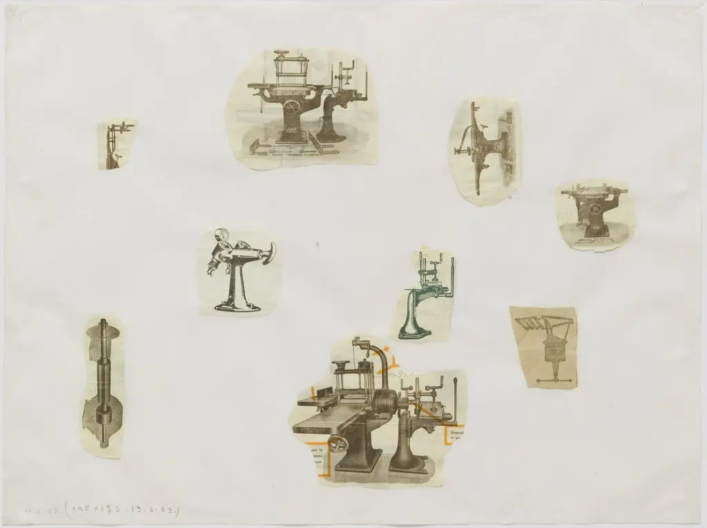 Collage (Study for Painting, June 13, 1933) by Joan Miró