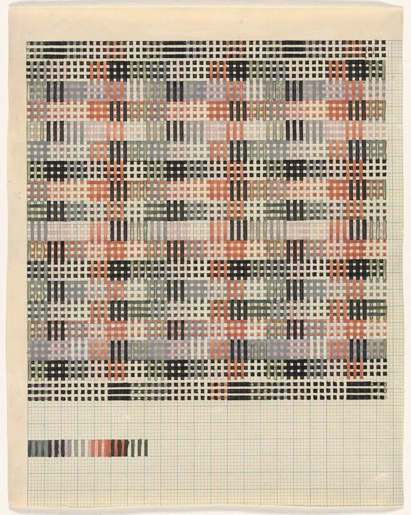 Design for Tablecloth by Anni Albers