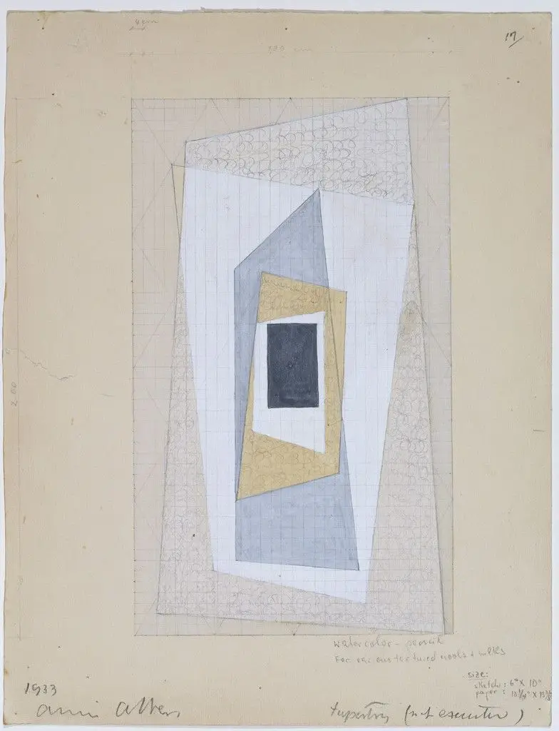 Design for Tapestry by Anni Albers