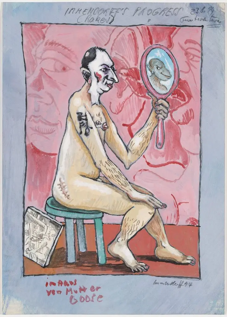 IN THE HOUSE OF MOTHER GOOSE (THE RAKE'S PROGRESS) by Jörg Immendorff