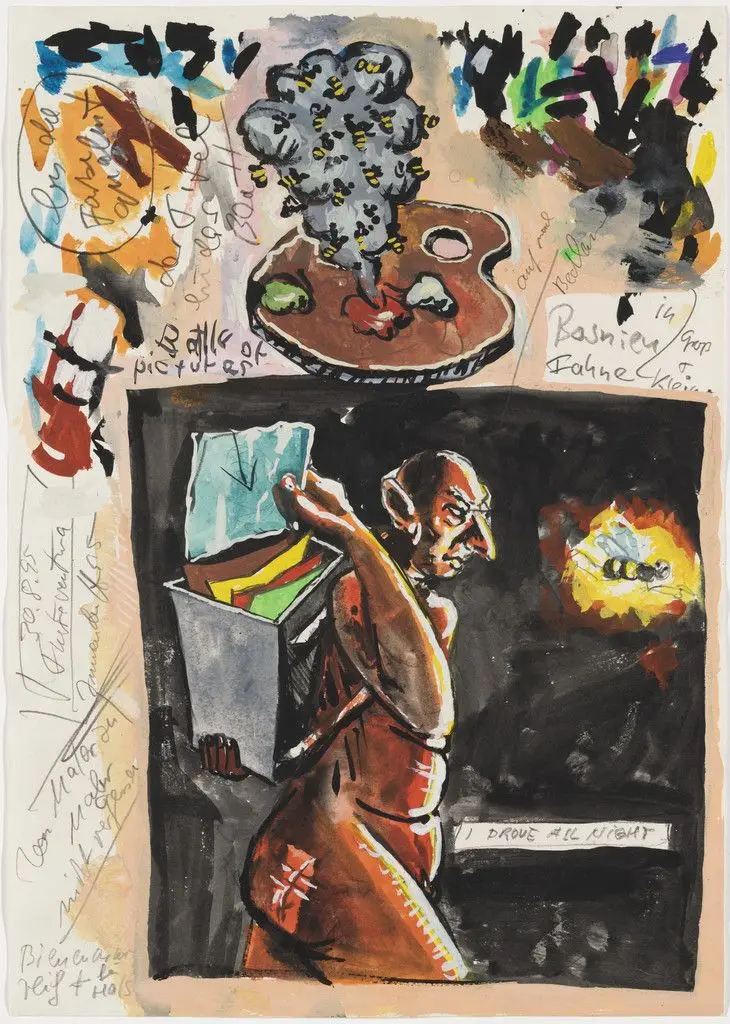 I DROVE ALL NIGHT by Jörg Immendorff