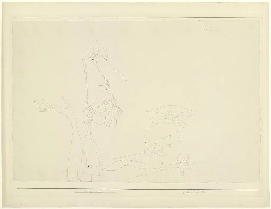 Magicians in Dispute (Magier im Disput) by Paul Klee