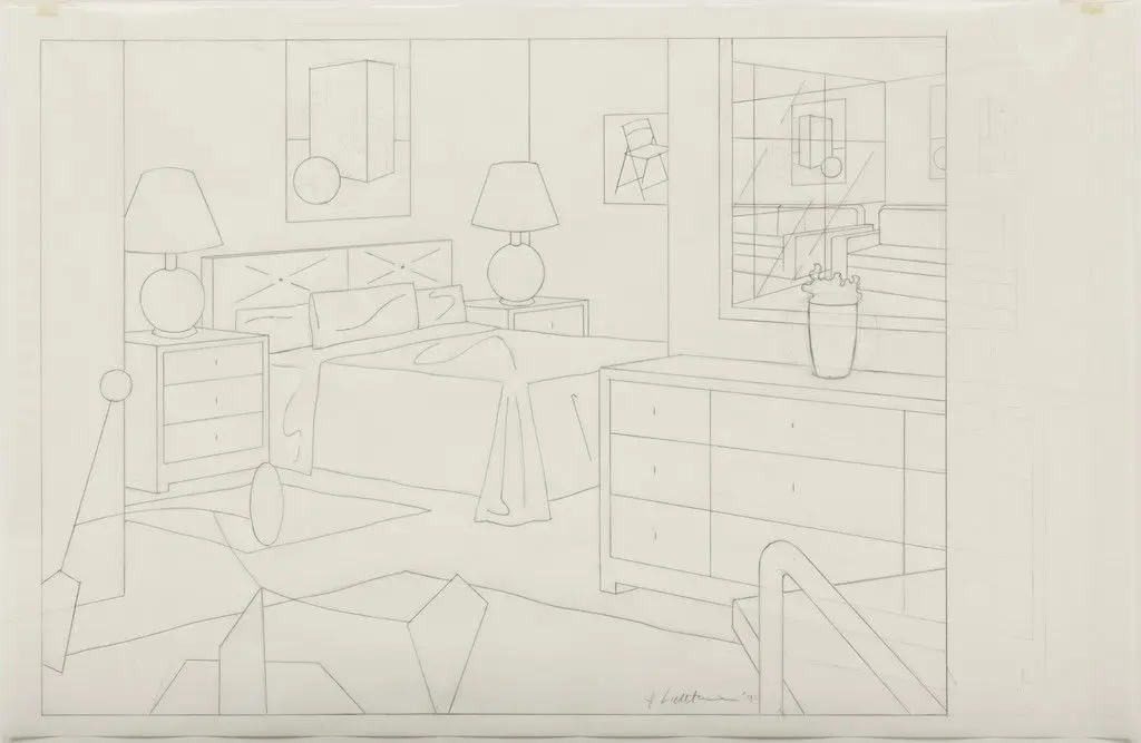 Study for Interior with Mobile by Roy Lichtenstein