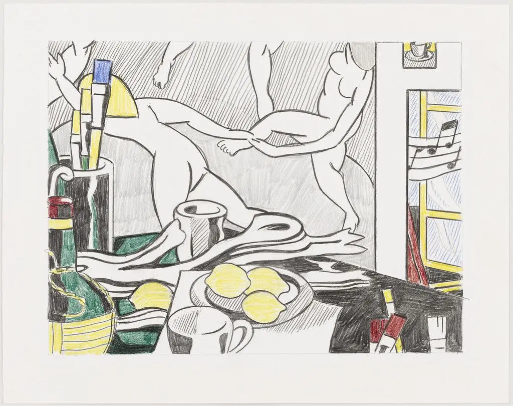 Study for Artist's Studio, "The Dance" by Roy Lichtenstein