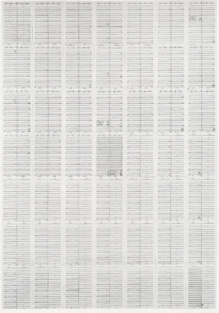 49 x 49 (7 x 7 = 49) by Hanne Darboven