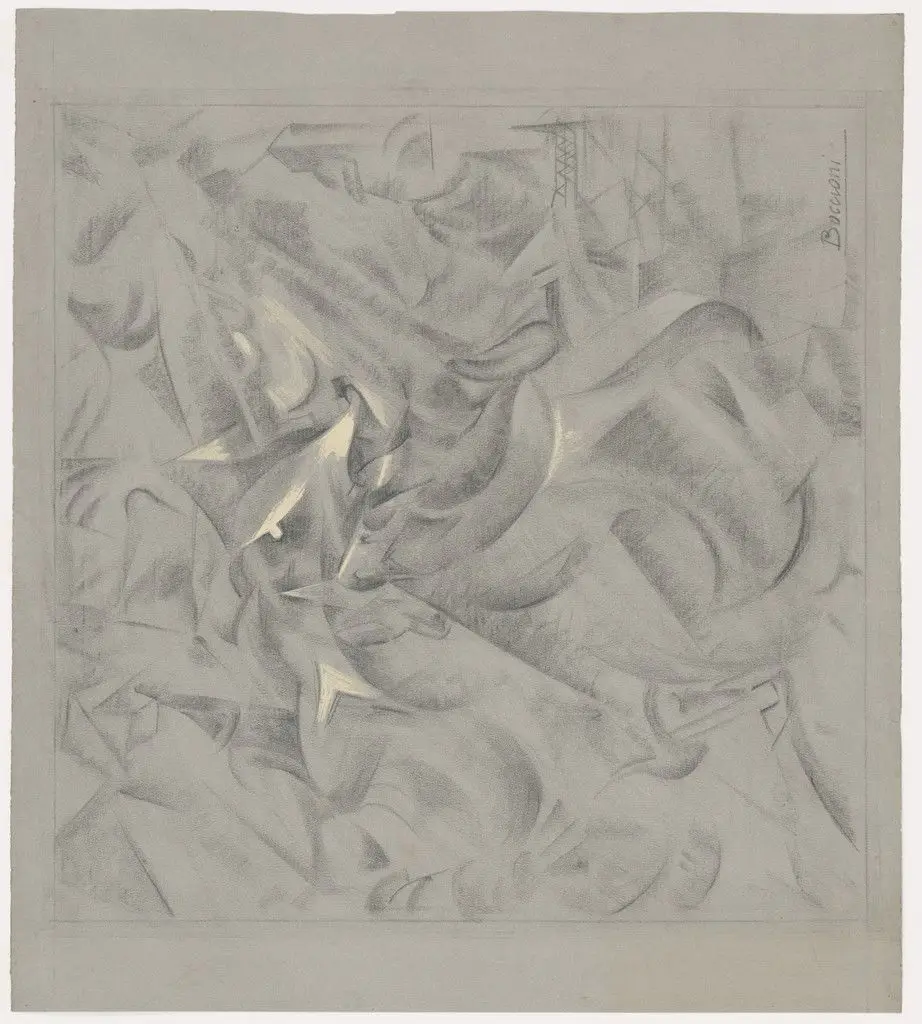 Study for Elasticity by Umberto Boccioni