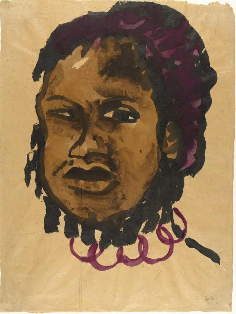 Papuan Head (Papua-Kopf) by Emil Nolde
