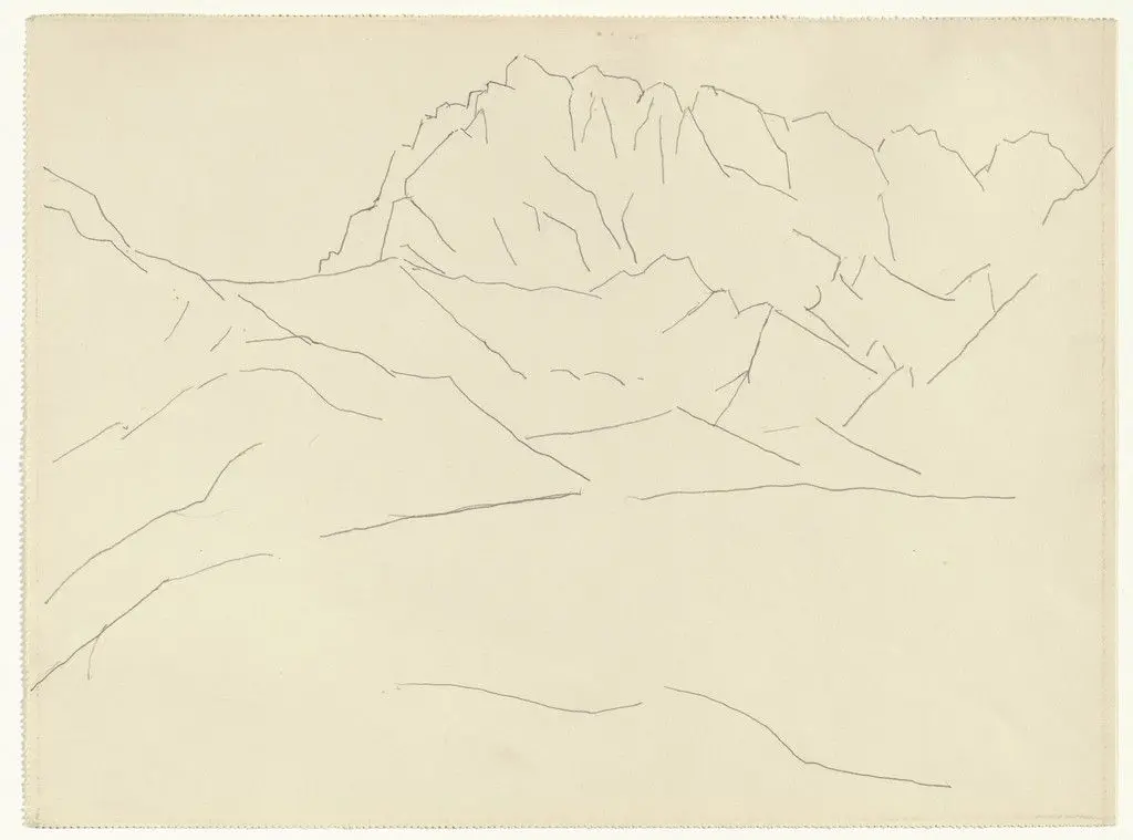 Mountain Crest, The Alps by Marsden Hartley