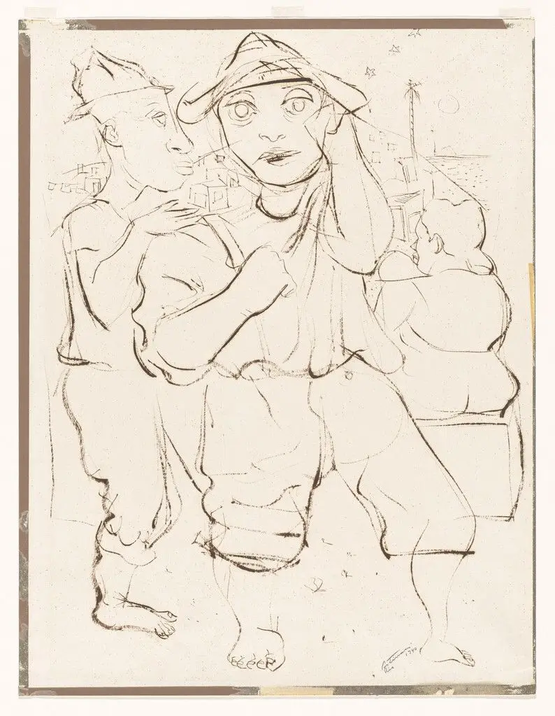 Fishermen by Candido Portinari