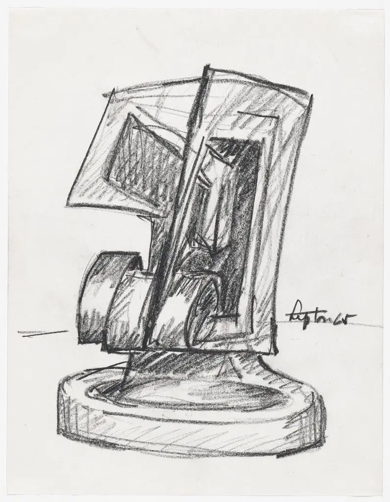 Study for Mask, No. II by Seymour Lipton