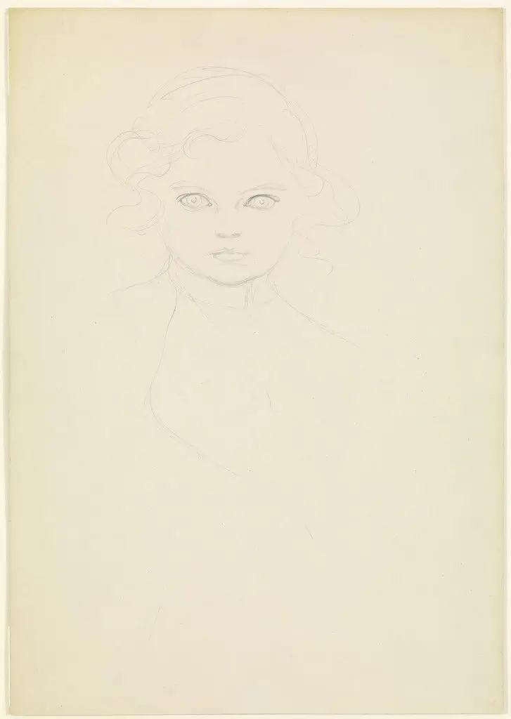 Head of a Child by Alphonse Mucha