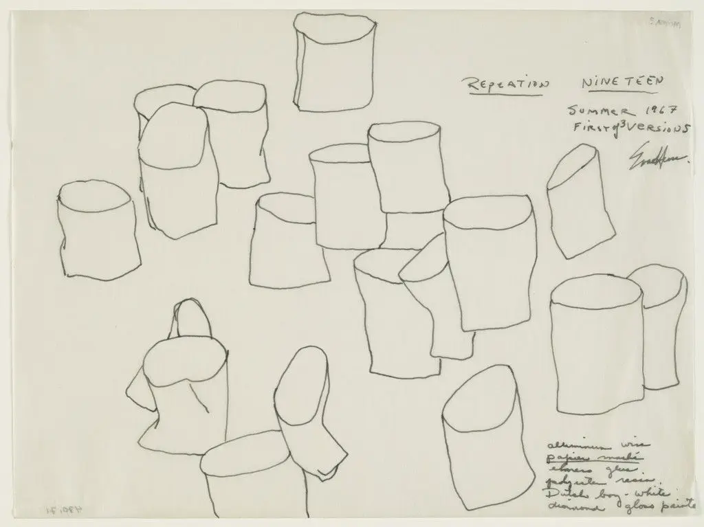 Repetition Nineteen, First of 3 versions by Eva Hesse