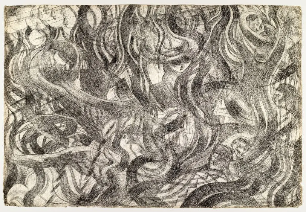 States of Mind: The Farewells by Umberto Boccioni