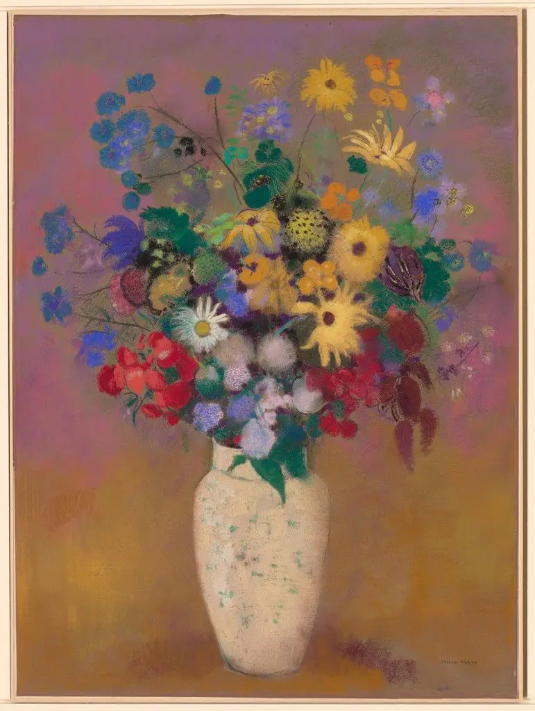 Vase of Flowers by Odilon Redon