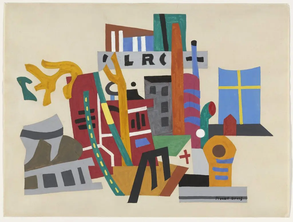 New York Waterfront by Stuart Davis