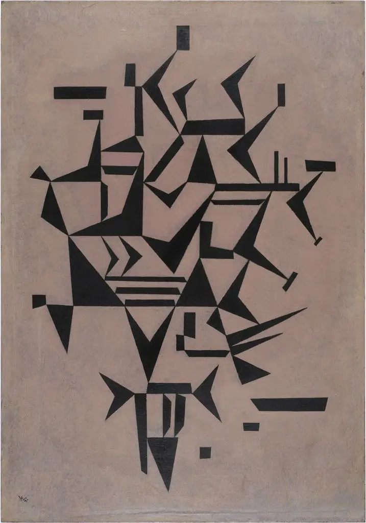 Lightly Touching [also known as "Lightly Touched"] (Leicht berührt) by Vasily Kandinsky