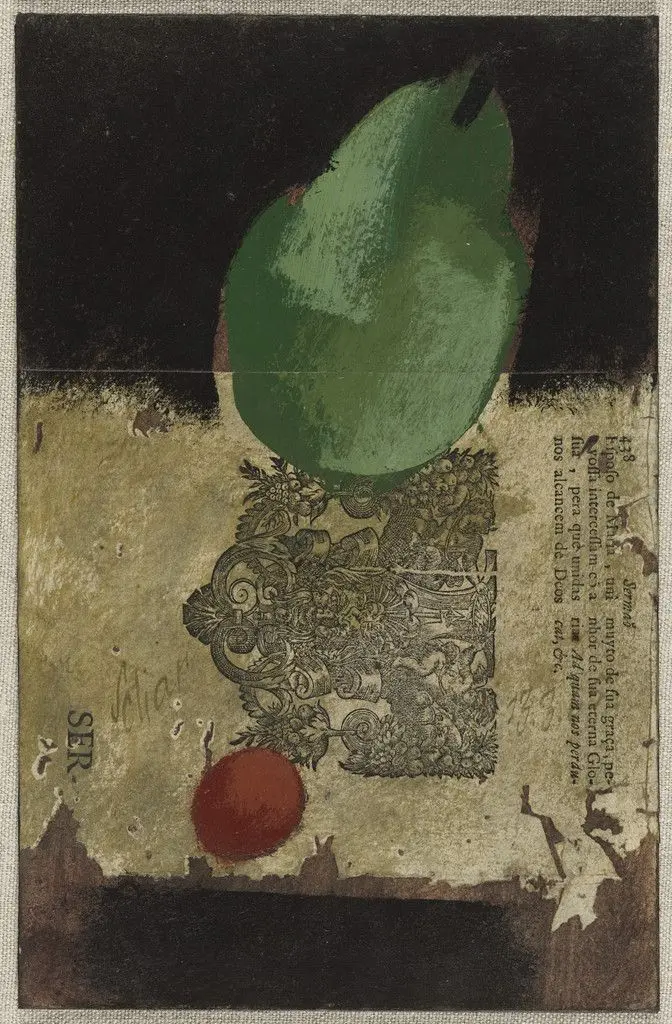 Pear and Cherry by Carlos Scliar