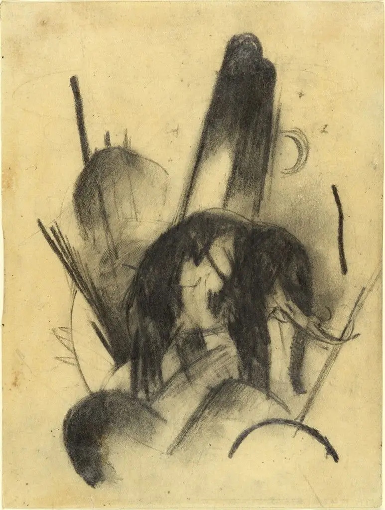 Elephant (Elefant) by Franz Marc