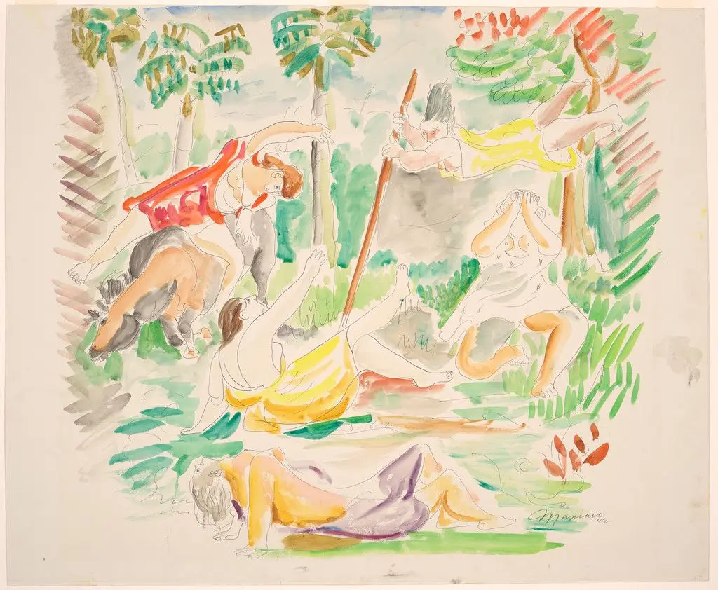 Figures in a Landscape by Mariano (Mariano Rodríguez)