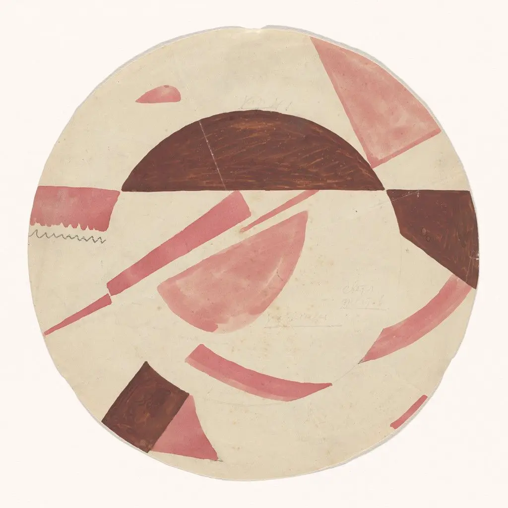 Suprematist Design for a Plate by Il'ia Chashnik