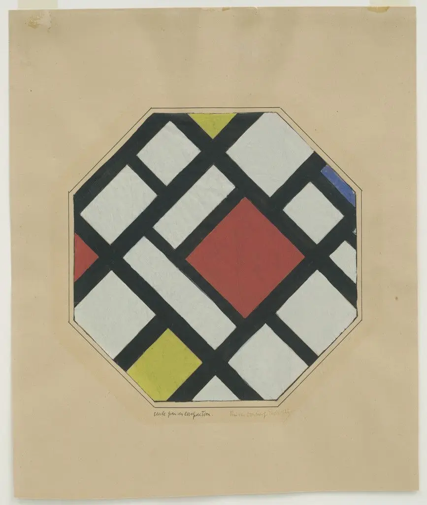 Study for a Composition by Theo van Doesburg