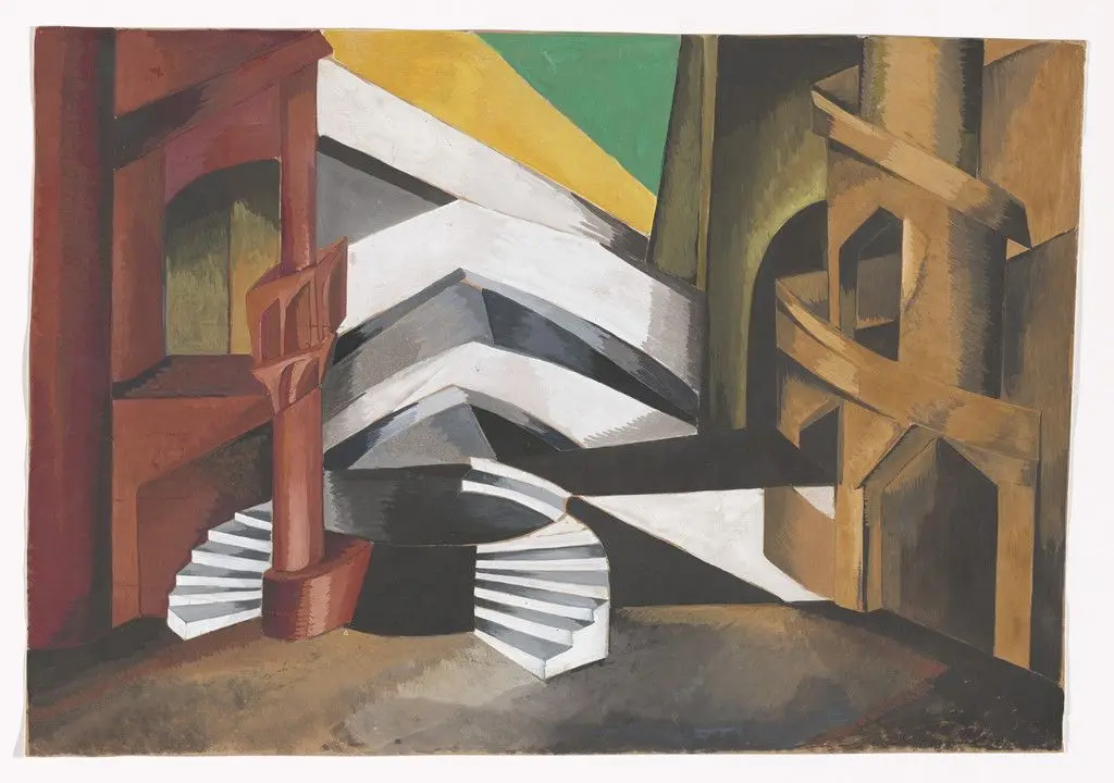 Set design for the play Romeo and Juliet by Alexandra Exter