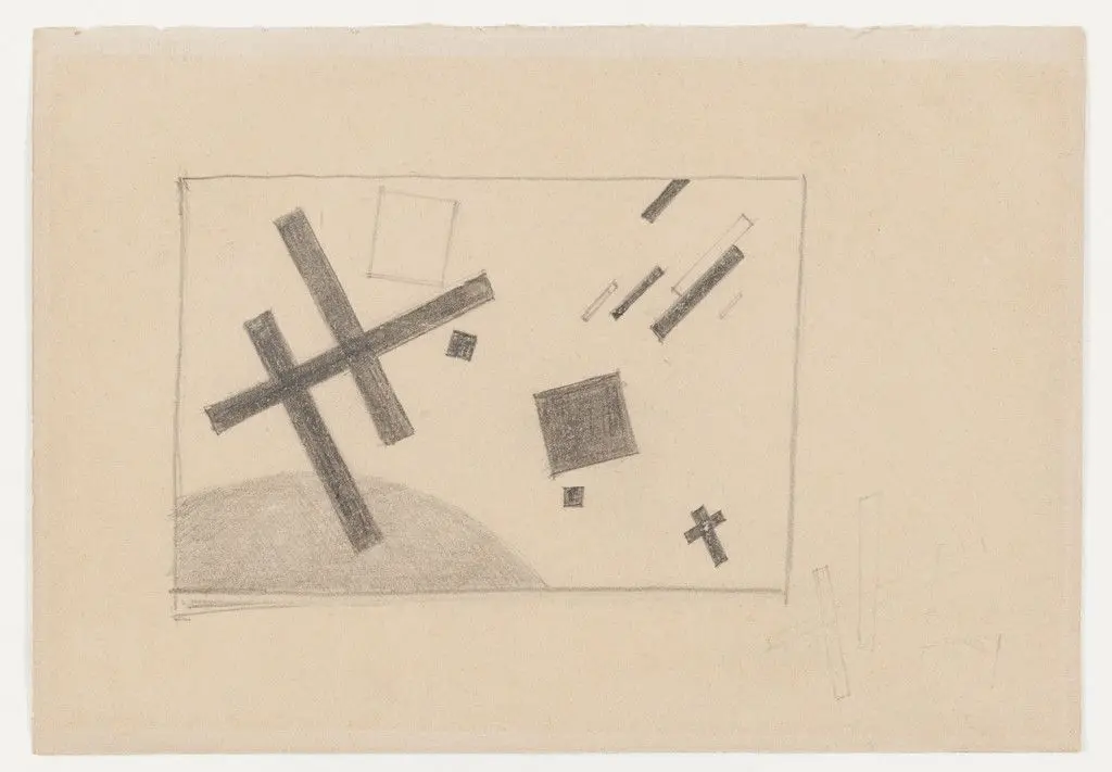 Suprematist Drawing by Kazimir Malevich