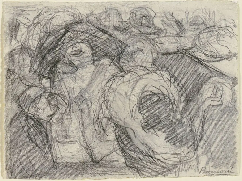 Study for The Laugh by Umberto Boccioni