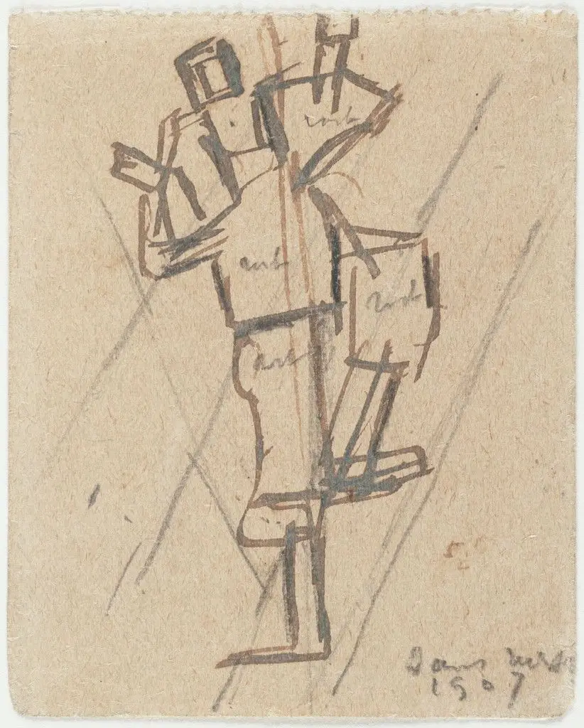 Study for Rhythm of a Russian Dance by Theo van Doesburg