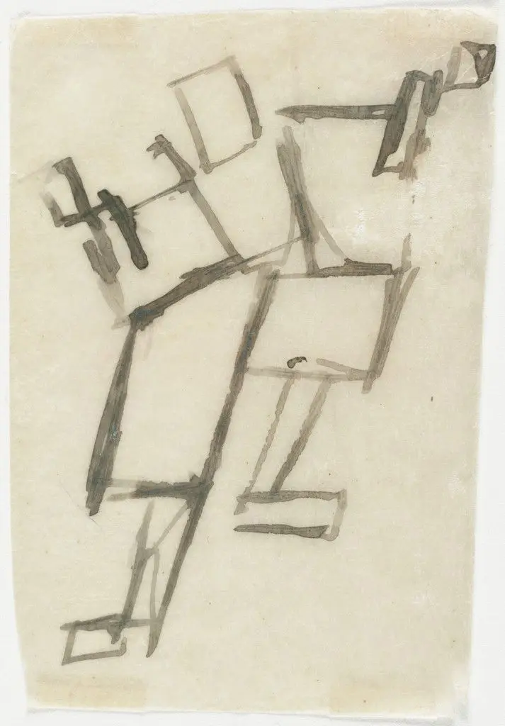 Study for Rhythm of a Russian Dance by Theo van Doesburg