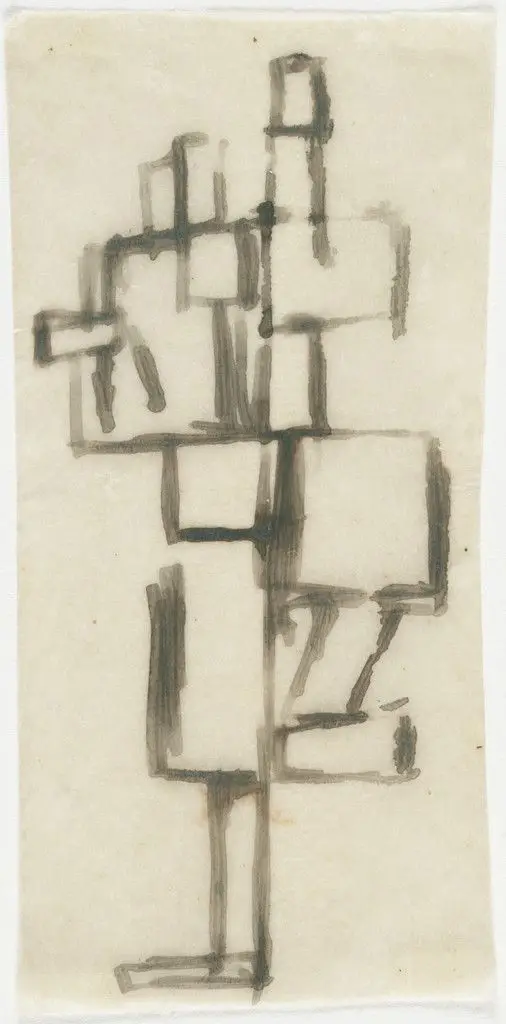 Study for Rhythm of a Russian Dance by Theo van Doesburg