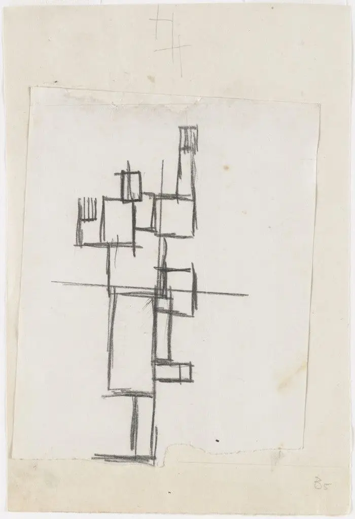 Study for Rhythm of a Russian Dance by Theo van Doesburg