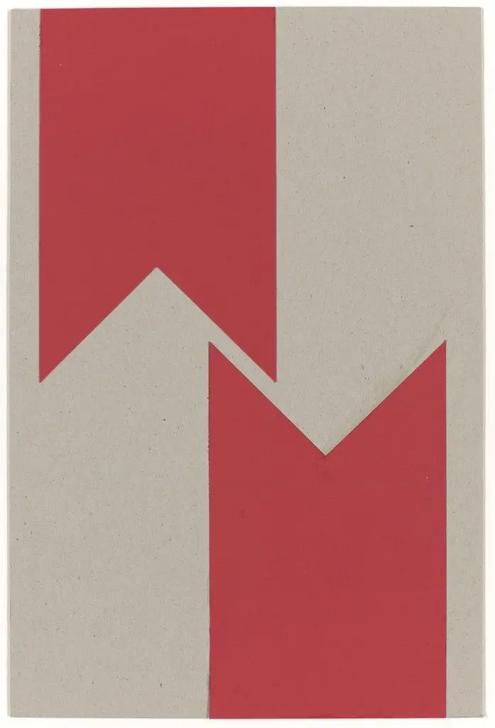 2 Letter Ms (From the Cycle M As in Malevich) (2 Lettres M [du cycle M comme Malevich]) by Vera Molnar
