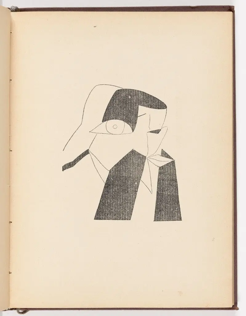 Plate (page 57) from Futuristy. Pervyi zhurnal' russkikh' futuristov' (Futurists: First Journal of the Russian Futurists) no. 1-2 by Vladimir Burliuk