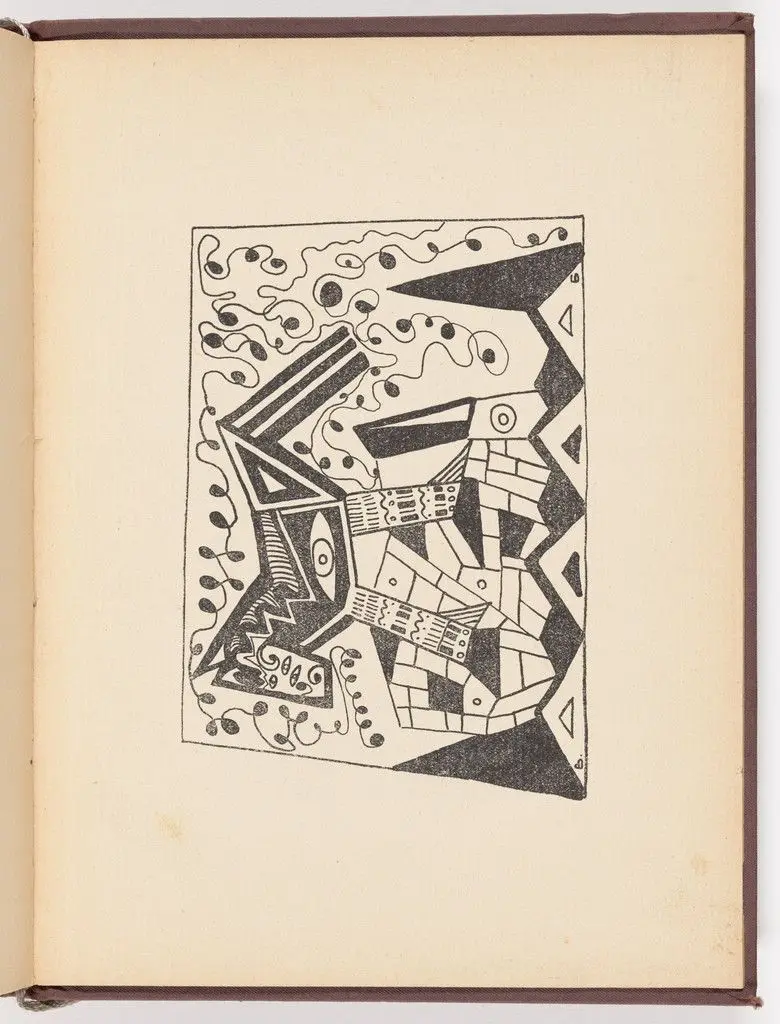 Plate (page 159) from Futuristy. Pervyi zhurnal' russkikh' futuristov' (Futurists: First Journal of the Russian Futurists) no. 1-2 by Vladimir Burliuk