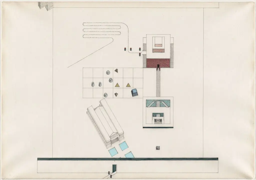 Exodus, or the Voluntary Prisoners of Architecture: The Square of the Muses by Rem Koolhaas, Elia Zenghelis, Zoe Zenghelis, Madelon Vriesendorp