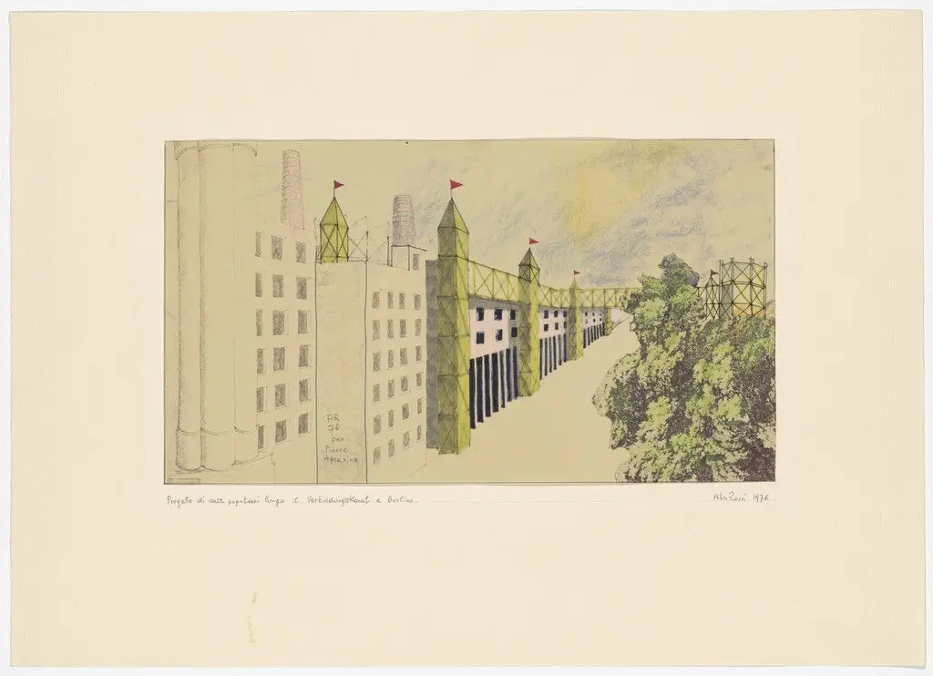 Project for public housing by Aldo Rossi
